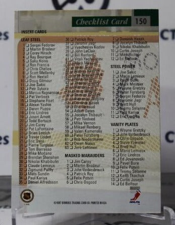 MIKE MODANO # 150 DONRUSS  CHECKLIST 1997-98 DALLAS STARS NHL HOCKEY TRADING CARD