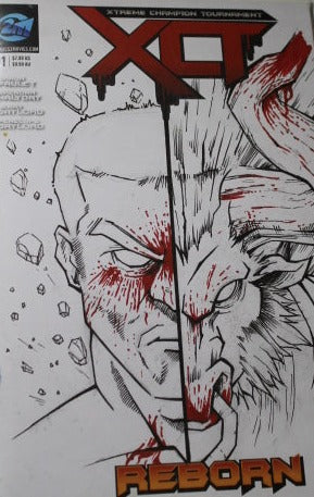 XTREME CHAMPION TOURNAMENT  # 1 REBORN ORINIGAL SKETCH VARIANT COMIC BOOK 2016