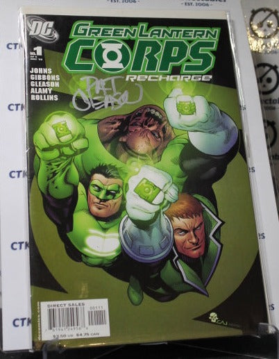 GREEN LANTERN CORPS # 1 RECHARGE C.O.A. SIGNED PAT GLEASON DC COMIC BOOK 2005