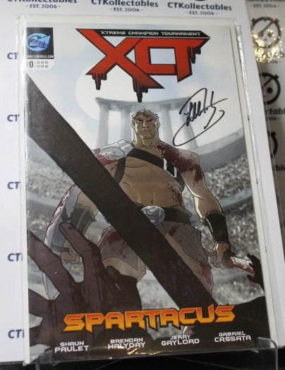 XTREME CHAMPION TOURNAMENT  # 0 SPARTACUS SIGNED VARIANT COMIC BOOK 2016