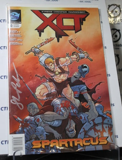 XTREME CHAMPION TOURNAMENT  # 0 SPARTACUS SIGNED VARIANT COMIC BOOK 2016