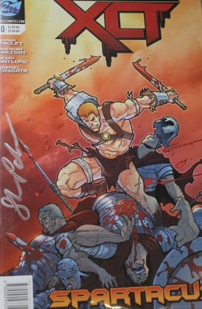 XTREME CHAMPION TOURNAMENT  # 0 SPARTACUS SIGNED VARIANT COMIC BOOK 2016