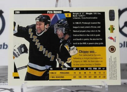 PETER NEDVED # 209 UPPER DECK 1997-98 PITTSBURGH PENGUINS  NHL HOCKEY TRADING CARD