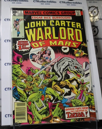 JOHN CARTER WARLORD OF MARS # 1  FIRST ISSUE MARVEL COMICS  COMIC BOOK 1977