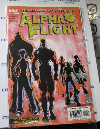 THE ALL NEW ALL DIFFERENT ALPHA FLIGHT # 1  FIRST ISSUE MARVEL   COMIC BOOK 2004