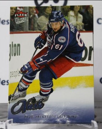 RICK NASH # 136 FLEER ULTRA 2008-09 COLUMBUS BLUE JACKETS NHL HOCKEY TRADING CARD