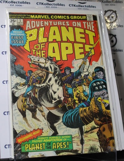 ADVENTURES ON THE PLANT OF THE APES # 1  FIRST ISSUE MARVEL COMICS  COMIC BOOK 1975