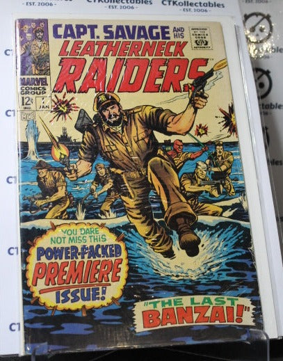 CAPT. SAVAGE AND HIS LEATHERNECK RAIDERS # 1  FIRST ISSUE MARVEL COMICS  COMIC BOOK 1968