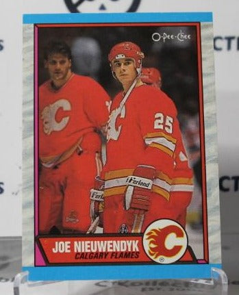 JOE NIEUWENDYK # 138 O-PEE CHEE 1989-90 CALGARY FLAMES NHL HOCKEY TRADING CARD