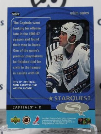 ADAM OATES # SQ23 STAR QUEST UPPER DECK 1997-98 WASHINGTON CAPITALS NHL HOCKEY TRADING CARD