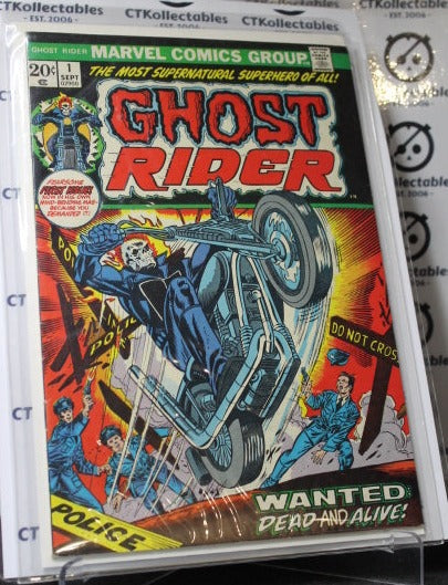 GHOST RIDER  # 1 THE MOST SUPERNATURAL SUPERHERO OF ALL KEY ISSUE RARE  MARVEL COMIC BOOK 1973