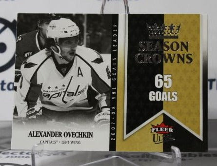 ALEXANDER OVECHKIN # SC1 SEASON CROWNS FLEER ULTRA 2008-09 WASHINGTON CAPITALS NHL HOCKEY TRADING CARD