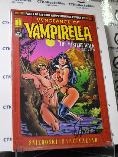 VENGEANCE OF VAMPIRELLA  # 14 PART 1 OF 6 VAMPI UNIVERSE SIGNED BUZZ  HARRIS COMICS  1995