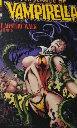 VENGEANCE OF VAMPIRELLA  # 16 PART 3 OF 6 VAMPI UNIVERSE SIGNED BUZZ  HARRIS COMICS  1995