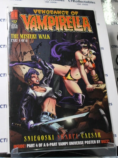 VENGEANCE OF VAMPIRELLA  # 17 PART 4 OF 6 VAMPI UNIVERSE SIGNED BUZZ  HARRIS COMICS  1995