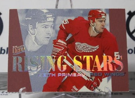 KEITH PRIMEAU # 6 OF 10 FLEER ULTRA RISING STARS 1995-96 DETROIT RED WINGS NHL HOCKEY TRADING CARD