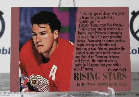 KEITH PRIMEAU # 6 OF 10 FLEER ULTRA RISING STARS 1995-96 DETROIT RED WINGS NHL HOCKEY TRADING CARD