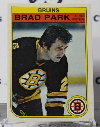 BRAD PARK # 19 O-PEE CHEE 1982-83 BOSTON BRUINS  NHL HOCKEY TRADING CARD