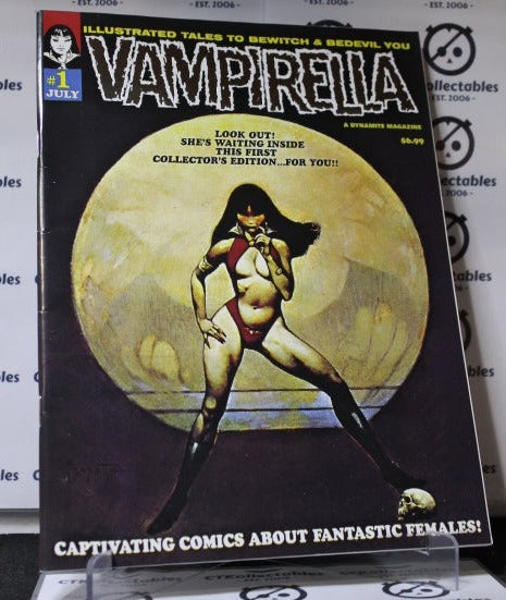 VAMPIRELLA  # 1 PLATINUM FOIL VARIANT REPLICA EDITION DYNAMITE MAGAZINE COMIC  2019