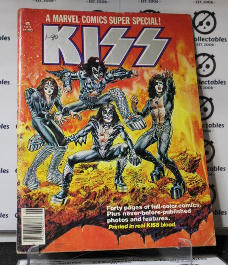 KISS # 1  MARVEL COMICS SUPER SPECIAL MAGAZINE SIZE  COMIC BOOK 1977