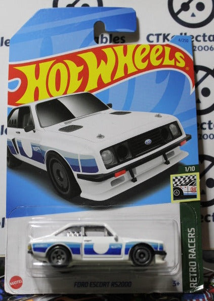 HOT WHEELS MATTEL FORD ESCORT RS2000 4/250 RETRO RACERS  1/10 - 2021