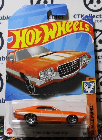 HOT WHEELS MATTEL '72 FORD GRAN TORINO SPORT 250/250 MUSCLE MANIA 10/10 - 2021