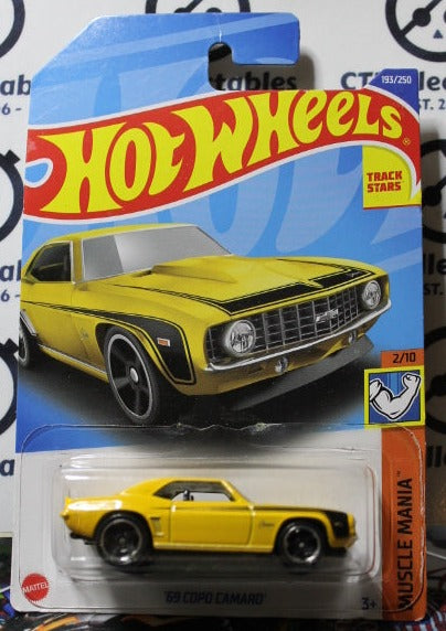 HOT WHEELS MATTEL  '69  COPO CAMARO  2/10  MUSCLE MANIA  193/250 -  2021