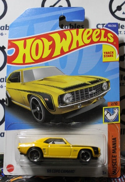 HOT WHEELS MATTEL  '69  COPO CAMARO  2/10  MUSCLE MANIA  193/250 -  2021