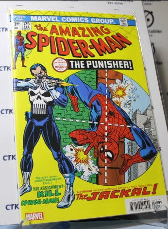 THE AMAZING SPIDER-MAN # 129 THE PUNISHER FACSIMILE EDITION MARVEL COMIC BOOK 2023