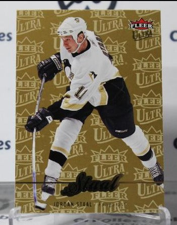 2007-08 FLEER ULTRA JORDAN STAAL # 43 ROOKIE  PITTSBURGH PENGUINS NHL HOCKEY TRADING CARD