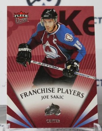 JOE SAKIC # FP5 FLEER ULTRA 2008-09 COLORADO AVALANCHE  NHL HOCKEY TRADING CARD