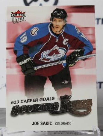 JOE SAKIC # SK5 SCORING KINGS  FLEER ULTRA 2008-09 COLORADO AVALANCHE  NHL HOCKEY TRADING CARD