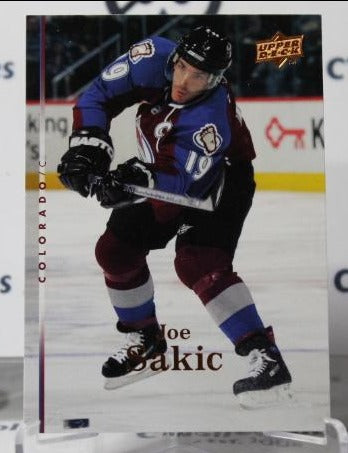 JOE SAKIC # 307 UPPER DECK 2007-08 COLORADO AVALANCHE  NHL HOCKEY TRADING CARD