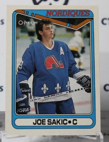 JOE SAKIC # 384 O-PEE CHEE 1990-91 QUEBEC NORDIQUES  NHL HOCKEY TRADING CARD
