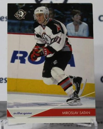 MIROSLAV SATAN # 10 IN THE GAME 2002-03  BUFFALO SABRES NHL HOCKEY TRADING CARD