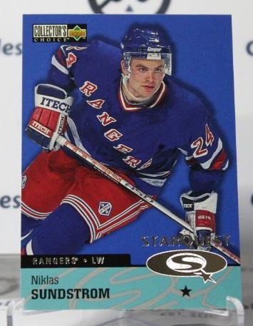 NICLAS SUNDSTROM # SQ41 UPPER DECK 1997-98 NEW YORK RANGERS NHL HOCKEY TRADING CARD