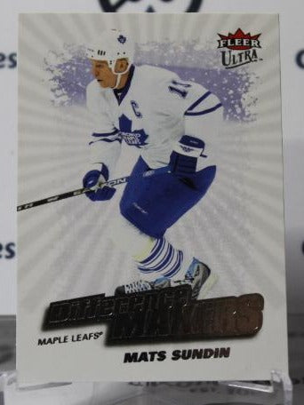 MATS SUNDIN # DM20 DIFFERANCE MARKER FLEER ULTRA 2008-09 TORONTO MAPLE LEAFS  NHL HOCKEY TRADING CARD