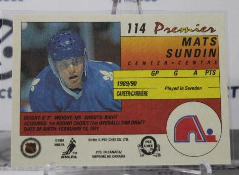  1991-92 O-Pee-Chee Quebec Nordiques Team Set with Joe Sakic & 2  Mats Sundin - 23 NHL Cards : Collectibles & Fine Art