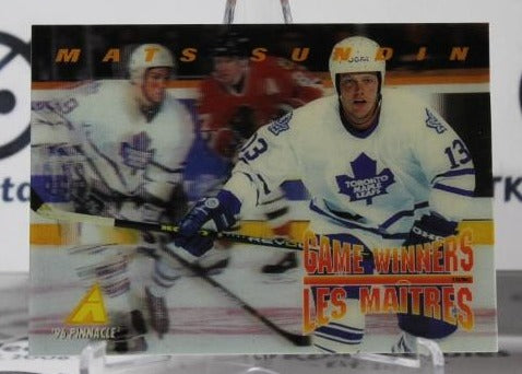 MATS SUNDIN # McD-18 PINNACLE  McDONALD'S  1995-96 TORONTO MAPLE LEAFS  NHL HOCKEY TRADING CARD