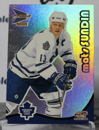 MATS SUNDIN # 33 PACIFIC  McDONALD'S  2000-01 TORONTO MAPLE LEAFS  NHL HOCKEY TRADING CARD