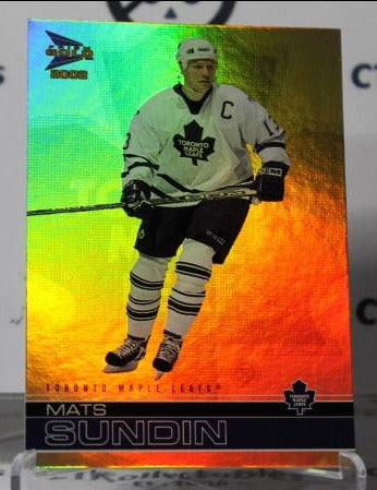 MATS SUNDIN # 39 PACIFIC  McDONALD'S  2001-02 TORONTO MAPLE LEAFS  NHL HOCKEY TRADING CARD