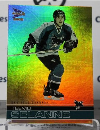 TEEMU SELANNE # 36 PACIFIC McDONALD'S 2001-02 SAN JOSE SHARKS  NHL HOCKEY TRADING CARD