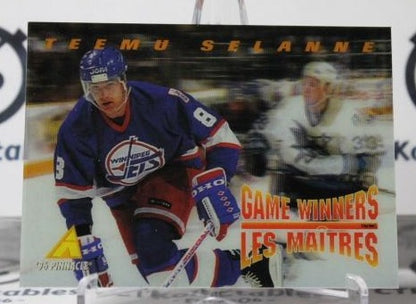 TEEMU SELANNE # McD-19 PINNACLE  McDONALD'S  1995-96 WINNIPEG JETS  NHL HOCKEY TRADING CARD
