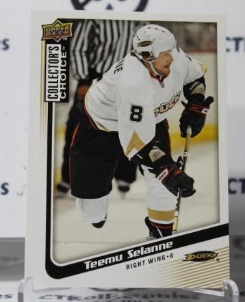 TEEMU SELANNE # 95 UPPER DECK  2009-10 ANAHEIM DUCKS  NHL HOCKEY TRADING CARD