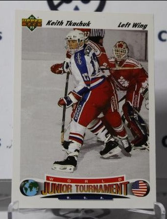 KEITH TKACHUK # 698 ROOKIE UPPER DECK 1991-92 PHOENIX COYOTES NHL HOCKEY TRADING CARD