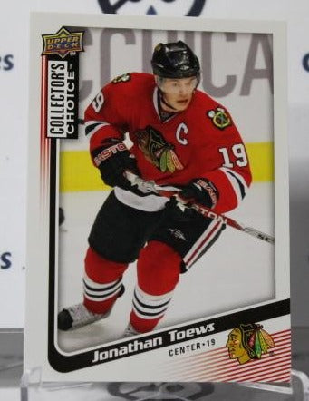 2009-10 UPPER DECK JONATHAN TOEWS # 186  CHICAGO BLACKHAWKS NHL HOCKEY TRADING CARD