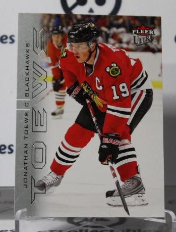 JONATHAN TOEWS # 33 FLEER ULTRA  2009-10 CHICAGO BLACKHAWKS NHL HOCKEY TRADING CARD