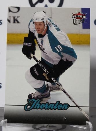 JOE THORNTON # 30 FLEER ULTRA 2007-08 SAN JOSE SHARKS  NHL HOCKEY TRADING CARD