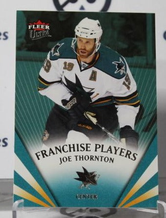 JOE THORNTON # FP2 FLEER ULTRA 2008-09 SAN JOSE SHARKS  NHL HOCKEY TRADING CARD