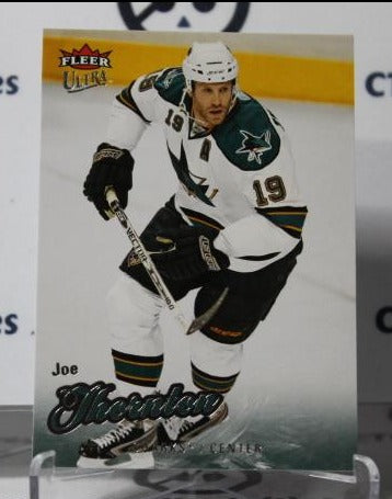 JOE THORNTON # 188 FLEER ULTRA 2008-09 SAN JOSE SHARKS  NHL HOCKEY TRADING CARD